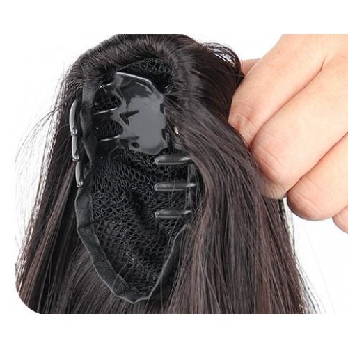 Wig women photos shooting curly hair extension bowknot long hair wig ponytail braid clip-on ponytail wig female wig braid